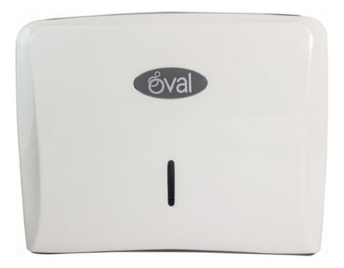 Dispensador Toalla Interdoblada / Sanitas Oval Eco Uso Rudo Blanco