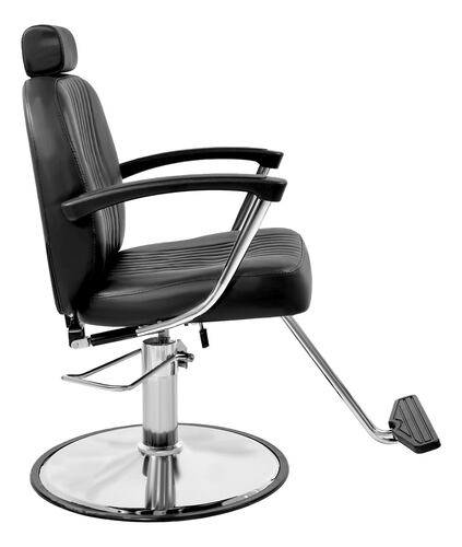 Sillon Silla Barberia Estetica Clasica 360° Moderna Negro Nanofort