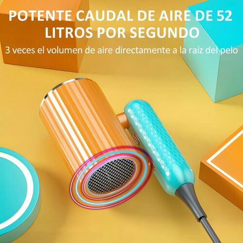 Secadora De Cabello Profesional Plegable Portátil 1800w
