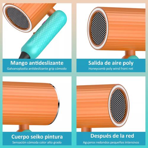 Secadora De Cabello Profesional Plegable Portátil 1800w