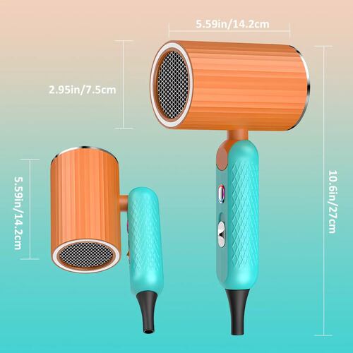 Secadora De Cabello Profesional Plegable Portátil 1800w