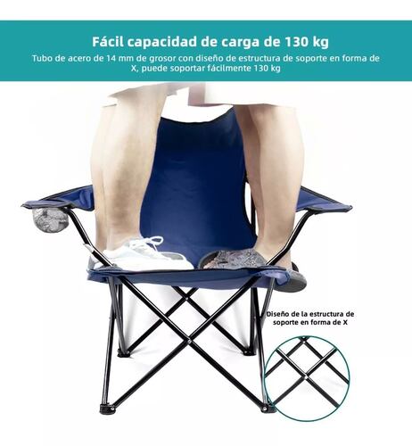 Silla Para Playa Alberca Camping Y Pesca Portatil Plegable.