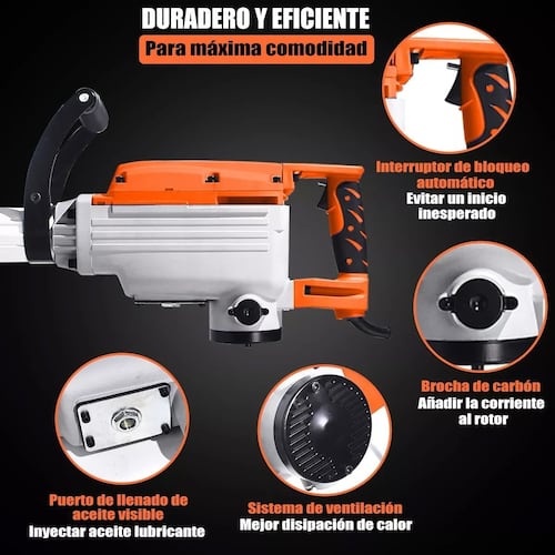 Martillo Demoledor Rompedor Herramientas 2000w Goxawee.