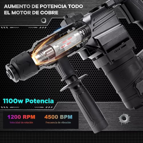 Taladro Roto Martillo Rotomartillo Electrico Perforador Sds.