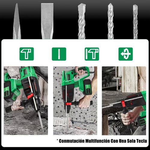 Rotomartillo Inalámbrico Taladro Sds-plus Shawty C/2 Batería.
