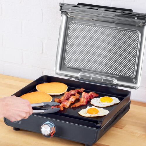 Parrilla eléctrica y plancha Ninja GR101 Sizzle para interiores 