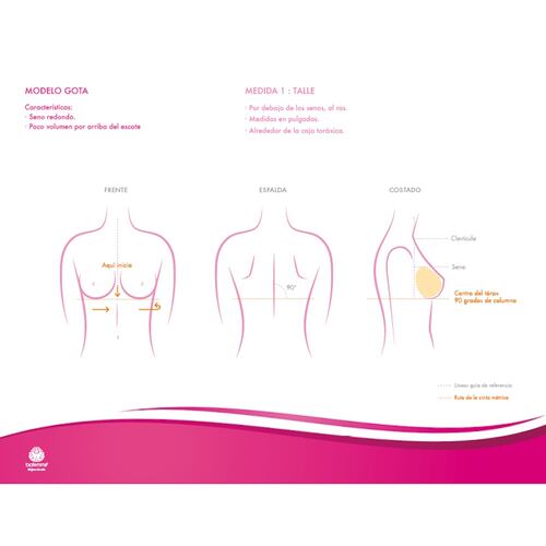 Protesis Mamaria Estandar Talla 38 Simetrica Anatomica Silicona Soft 4001 Maxima