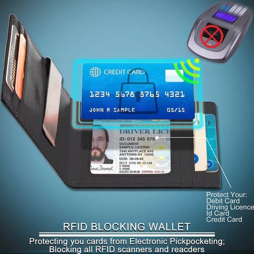 Carteras Para Hombre Rfid Que Bloquean El Dinero Clip De Dob