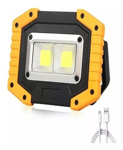 Luz De Trabajo Recargable Led 2000lm Lámparas Mano Camping