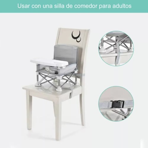 Silla Periquera Bebe Portatil Plegable Asiento Con Charola.