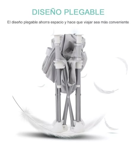 Silla Periquera Bebe Portatil Plegable Asiento Con Charola.