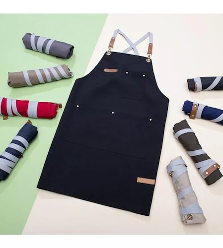 Mandiles Cocina Delantal Chef Barberia Multiusos Unisex.