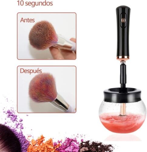 Limpiador Electrico Brochas De Automático Maquillaje,usb Negro
