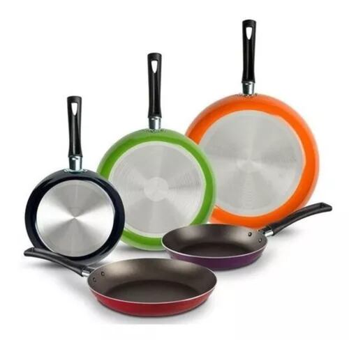 Set De 5 Sartenes Ekco Classic Antiadherente En Aluminio Color Varios Colores