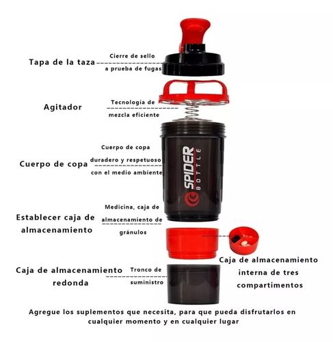 Vaso Mezclador Multifuncional Para Deportes Fitness