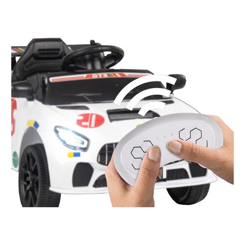 Carro Montable Electrico 6V Tipo Maserati MT-919A Blanco