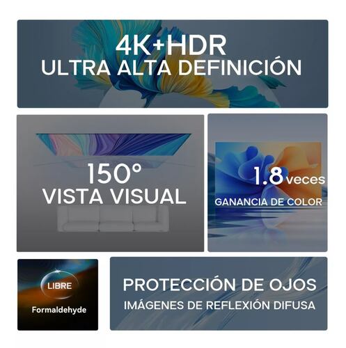 Wanbo Pantalla Para Proyectores 16:9 Hd 100'' De Proyección