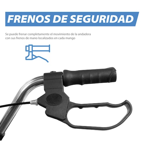 Onofo TEXAS Andadera Rollator Ortopedica con asiento Negro