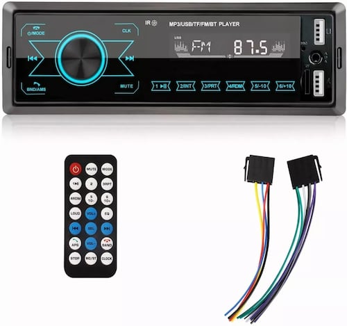 Reproductor Mp3 Para Coche Con Bluetooth Y Teclas Táctiles