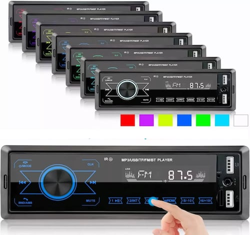 Reproductor Mp3 Para Coche Con Bluetooth Y Teclas Táctiles