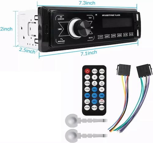 Reproductor Mp3 Para Coche Con Bluetooth Y Teclas Táctiles