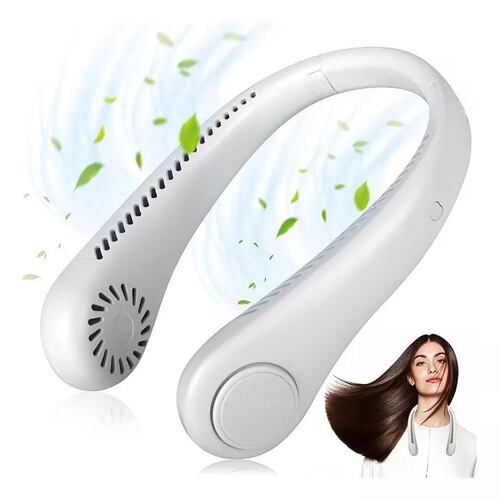 Ventilador Cuello Colgante Usb Sin Hojas Portátil 3 Modos.