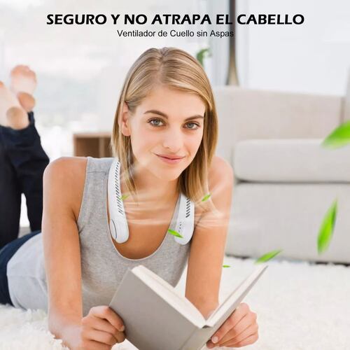 Ventilador Cuello Colgante Usb Sin Hojas Portátil 3 Modos.