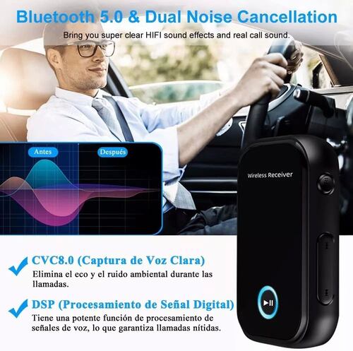 Receptor Y Transmisor Bluetooth V5.0 De Audio