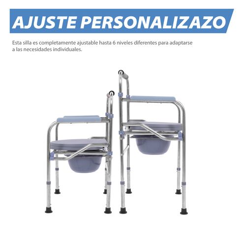 Onof MONTANA Silla para WC Celeste/Plata