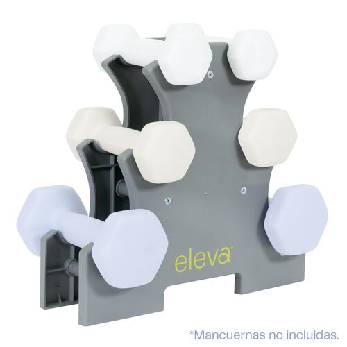 Eleva Soporte para Mancuernas de 3 niveles | Gimnasio en Casa | Rack Mancuernas | Bastidor de Pesas.