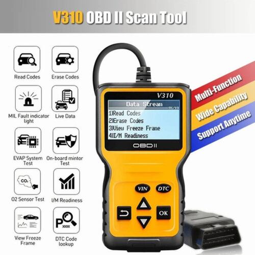 Escaner Automotriz V310 Para Vehículo Obd2 Eobd Amarillo/Negro