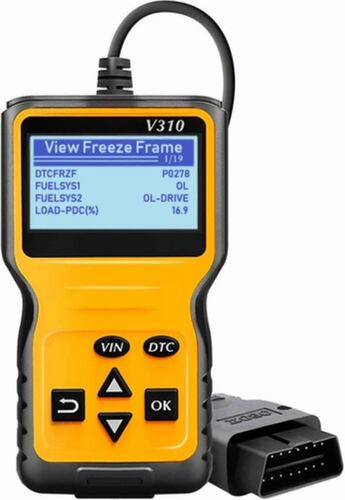 Escaner Automotriz V310 Para Vehículo Obd2 Eobd Amarillo/Negro