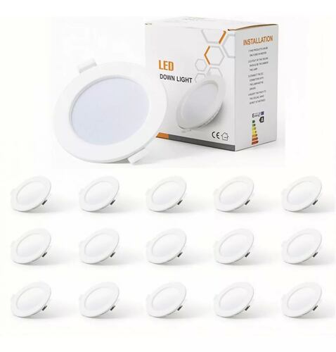 Paquete 30 Lamparas Panel De Empotrar 5w Plafon Luz Led