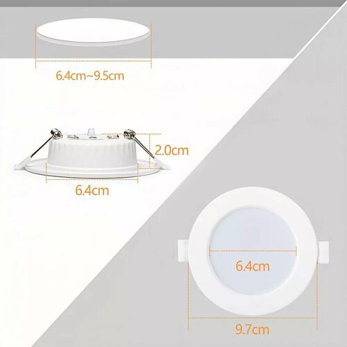 Paquete 30 Lamparas Panel De Empotrar 5w Plafon Luz Led