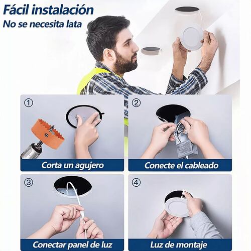 Paquete 30 Lamparas Panel De Empotrar 5w Plafon Luz Led