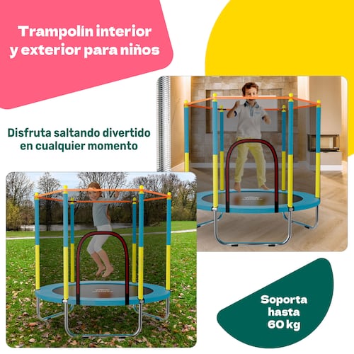 Trampolin Tumbling Niños Brincolin Infantil Red Seguridad Rosa