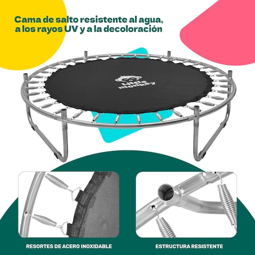 Trampolin Tumbling Niños Brincolin Infantil Red Seguridad Rosa