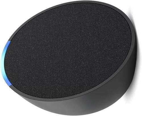 Amazon Echo Pop con asistente virtual Alexa color NEGRO.