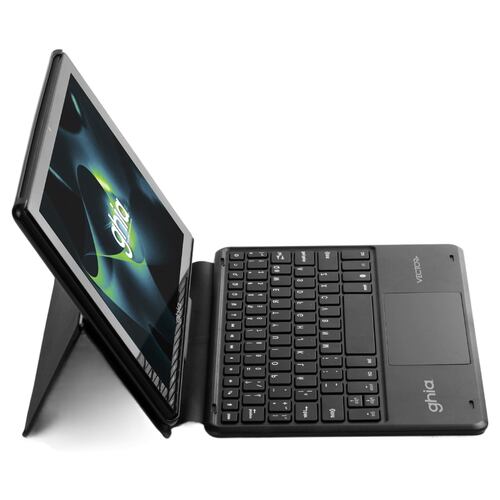 Ghia Vector+ de 10.1'', 4GB/64GB, Teclado Bluetooth, Android 13, Negro.
