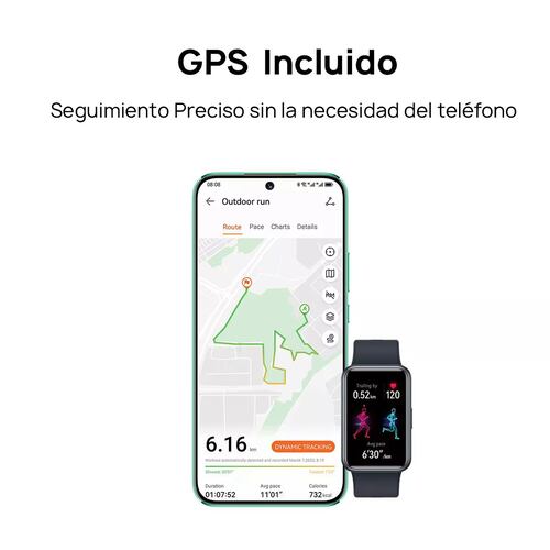 Smartwatch Huawei Watch Fit Special Edition Gps 1.64'' Negro Diseño de la correa Correa de silicon.