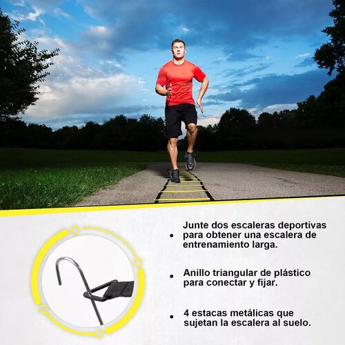 Kit Entrenamiento Futbol 12conos Paracaída Escalera Agilidad