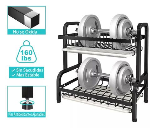 Escurridor Trastes Platos De 2 Niveles Acero Inoxidable.