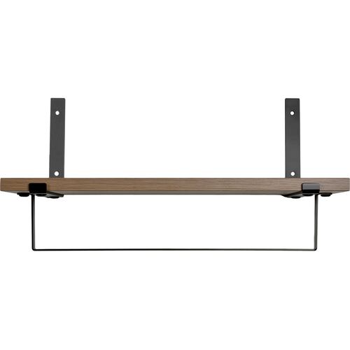 Set 4 Repisas Madera Flotantes Modernas Industrial 40x15 Cm 