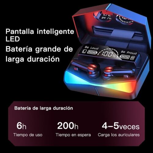 Audífonos Inalámbricos Bluetooth 5.1 Reducción Ruido Color Negro