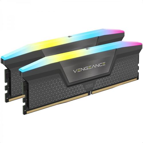 Memorias Ram DDR5 Corsair Vengeance RGB 5200MHz 32GB PC5-41600 Kit 2x16 Negras CMH32GX5M2B5200C40