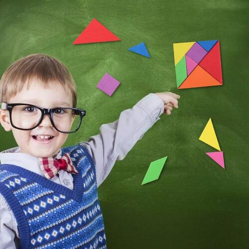 Juguetes Educativos Rompecabezas Tangram Para Niños 180 Pcs