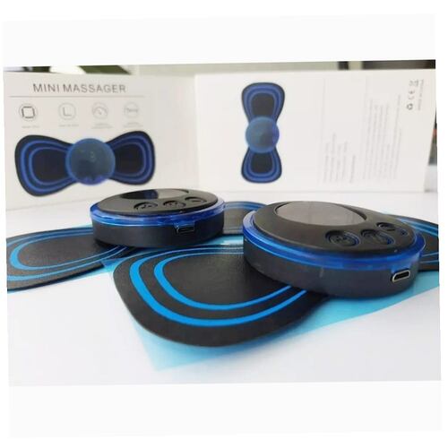 Mini Masajeador Eléctrico Parche Body Cuello Box Recargable