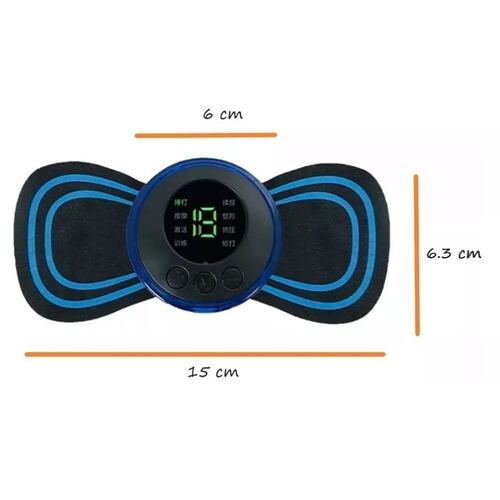 Mini Masajeador Eléctrico Parche Body Cuello Box Recargable