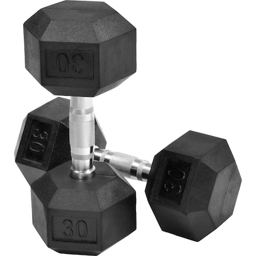Par Mancuernas Hexagonales 30 Lbs 2pz Profesional 13.60 Kg