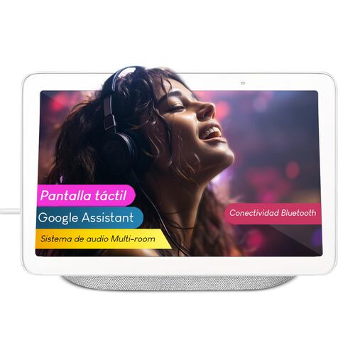 Pantalla Inteligente Google Nest Hub 2Gen 7Pulg Chalk.